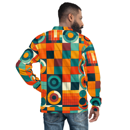 Circles and Squares Unisex Bomber Jacket