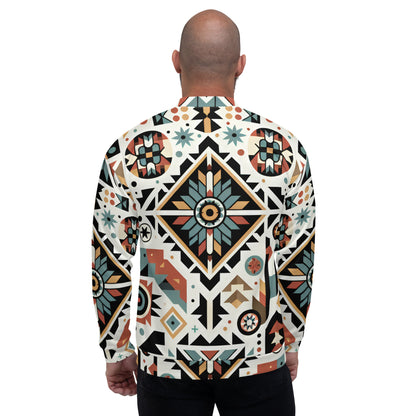 Floral Abstract Unisex Bomber Jacket