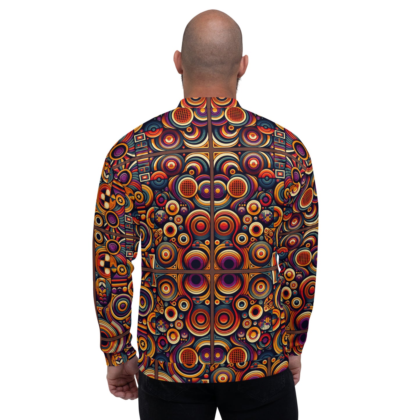 Rhythm Spiral Unisex Bomber Jacket