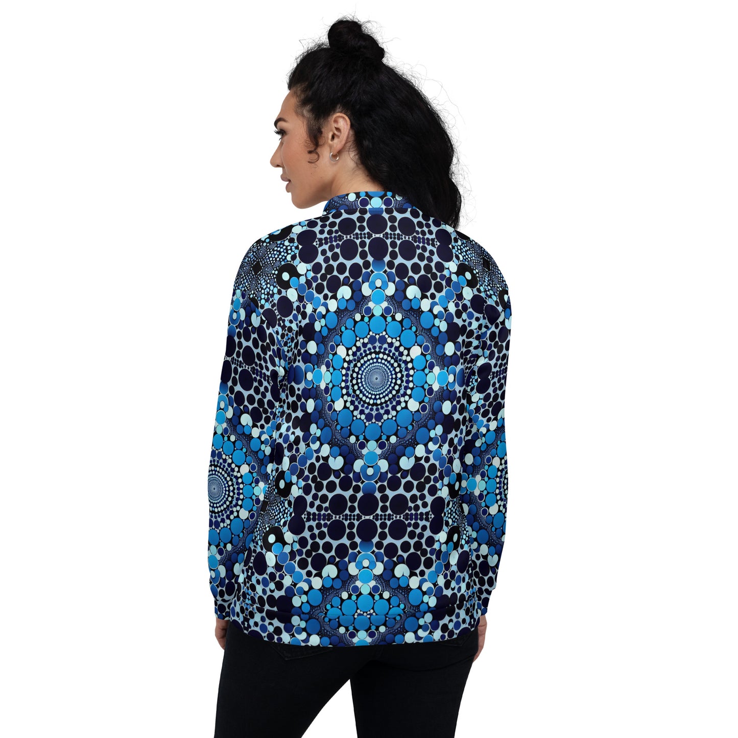 Blue Dots Unisex Bomber Jacket