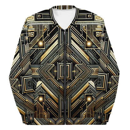 Black and Gold Bomber Jacket