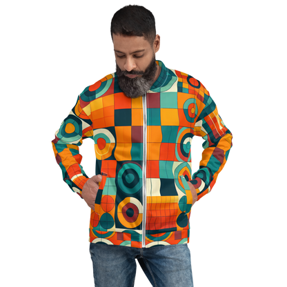 Circles and Squares Unisex Bomber Jacket