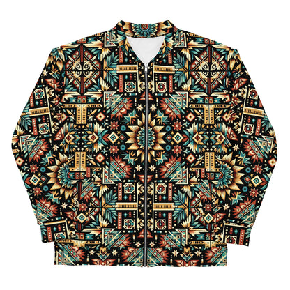 Multi Color Print Unisex Bomber Jacket