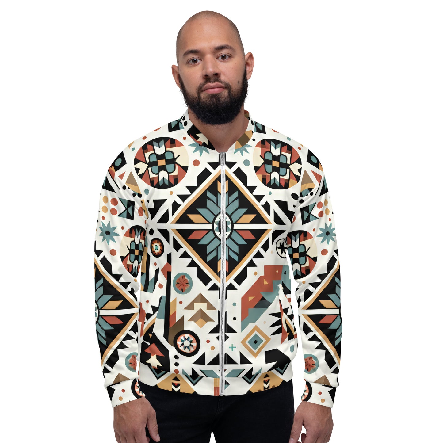 Floral Abstract Unisex Bomber Jacket