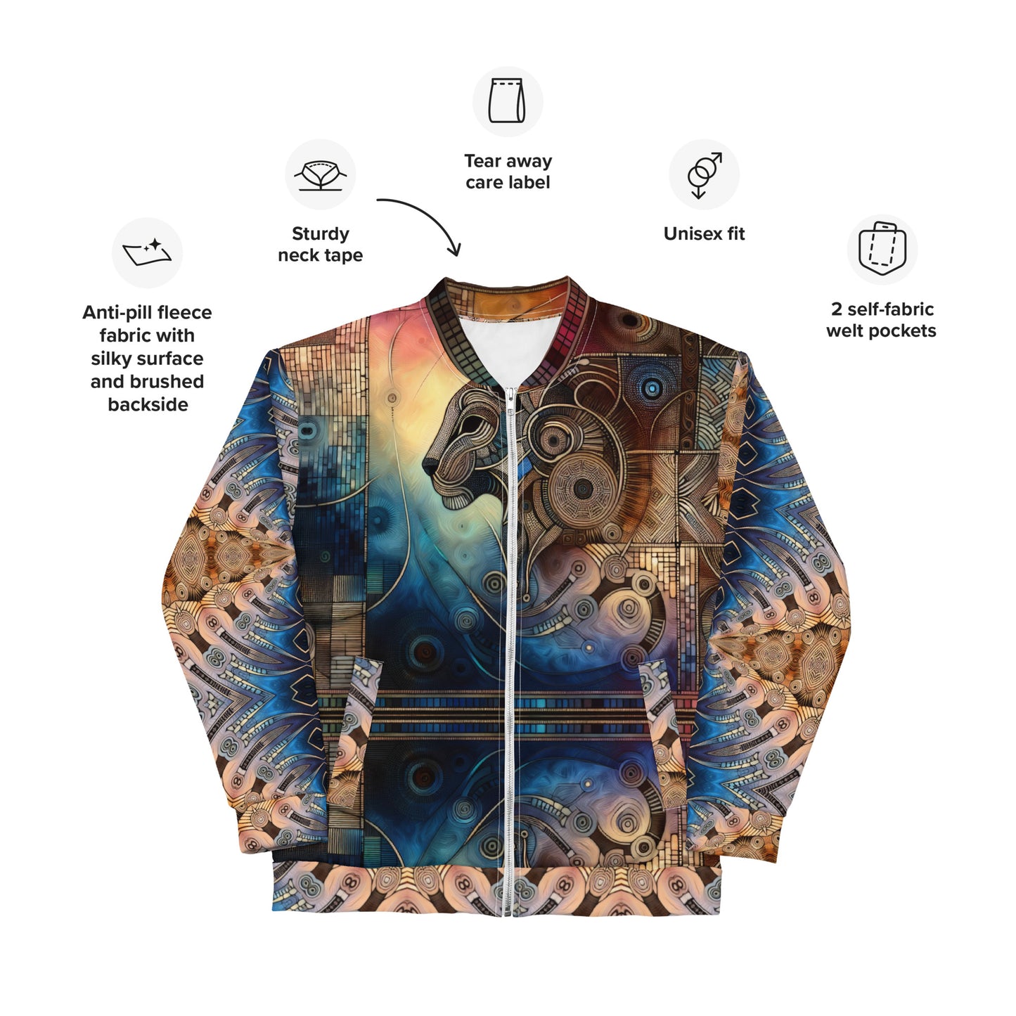 Tiger Unisex Bomber Jacket