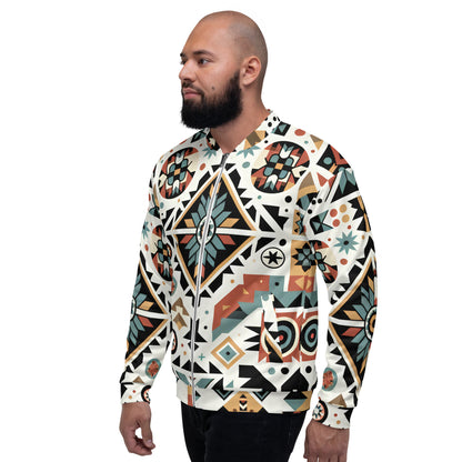 Floral Abstract Unisex Bomber Jacket