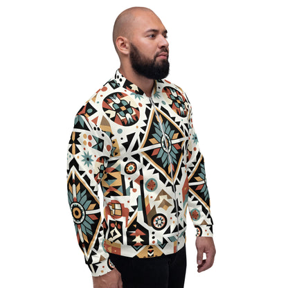 Floral Abstract Unisex Bomber Jacket