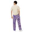 Lavender Wave All-over print unisex wide-leg pants