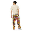 Abstract Boxes unisex wide-leg pants