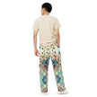 Abstract Paint unisex wide-leg pants