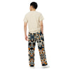 Geometric Abstract unisex wide-leg pants