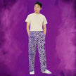 Lavender Wave All-over print unisex wide-leg pants