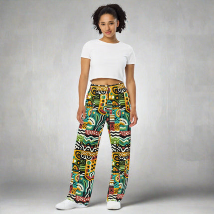 Summer Abstract  unisex wide-leg pants