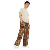 Red Abstract All-over print unisex wide-leg pants