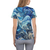 Blue Wave Women's Athletic T-shirt