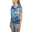 Blue Wave Women's Athletic T-shirt