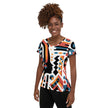 Abstract Face Women's Athletic T-shirt