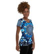 Blue Dots All-Over Print Women's Athletic T-shirt