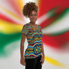 Ethnic Print Women's Athletic T-shirt