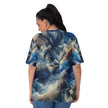 Blue Abstract Distortion Women's T-shirt