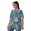 Blue Paisley Women's T-shirt