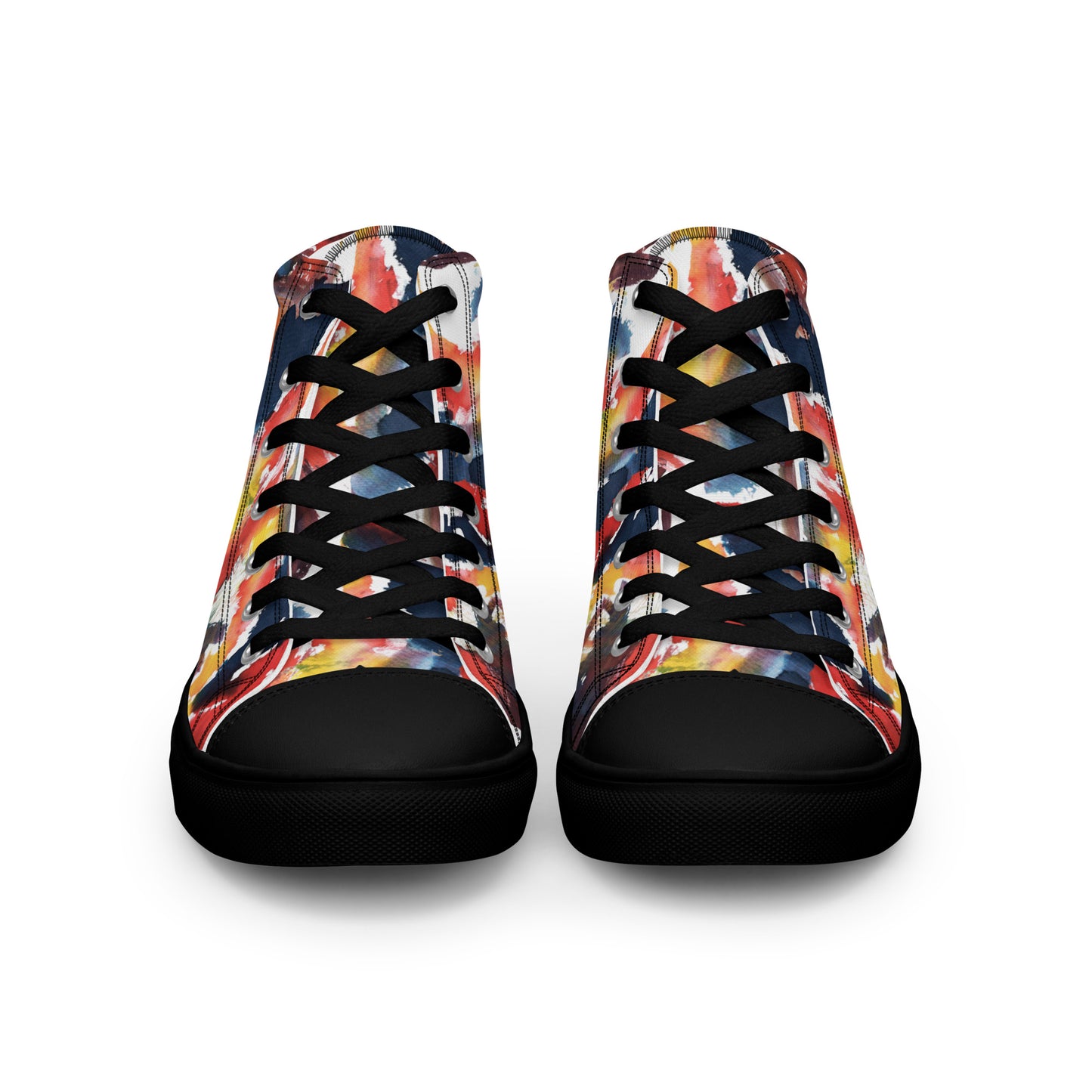 Paint Graphic Men’s high top canvas shoes