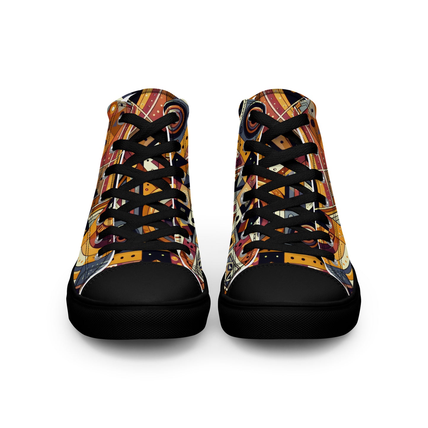 Abstract Future Men’s high top canvas shoes