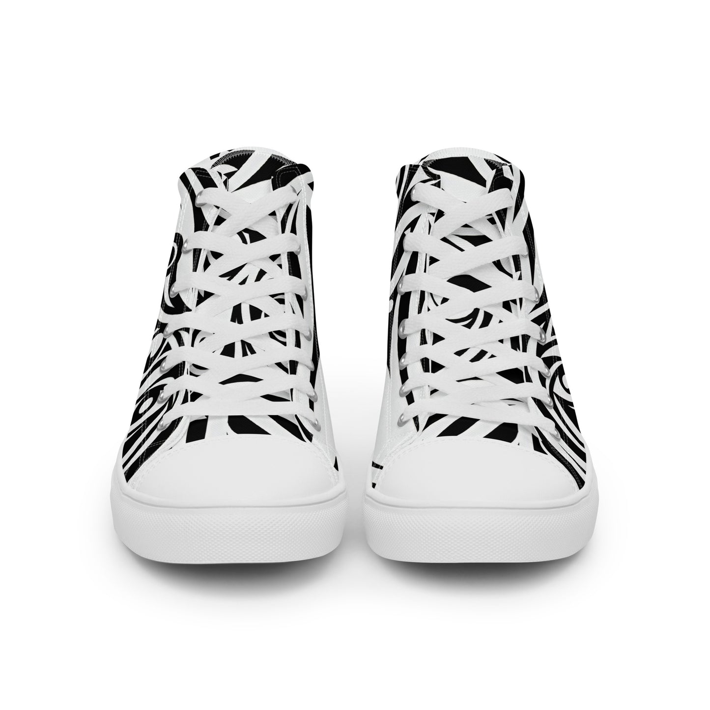 White Bear Men’s high top canvas shoes