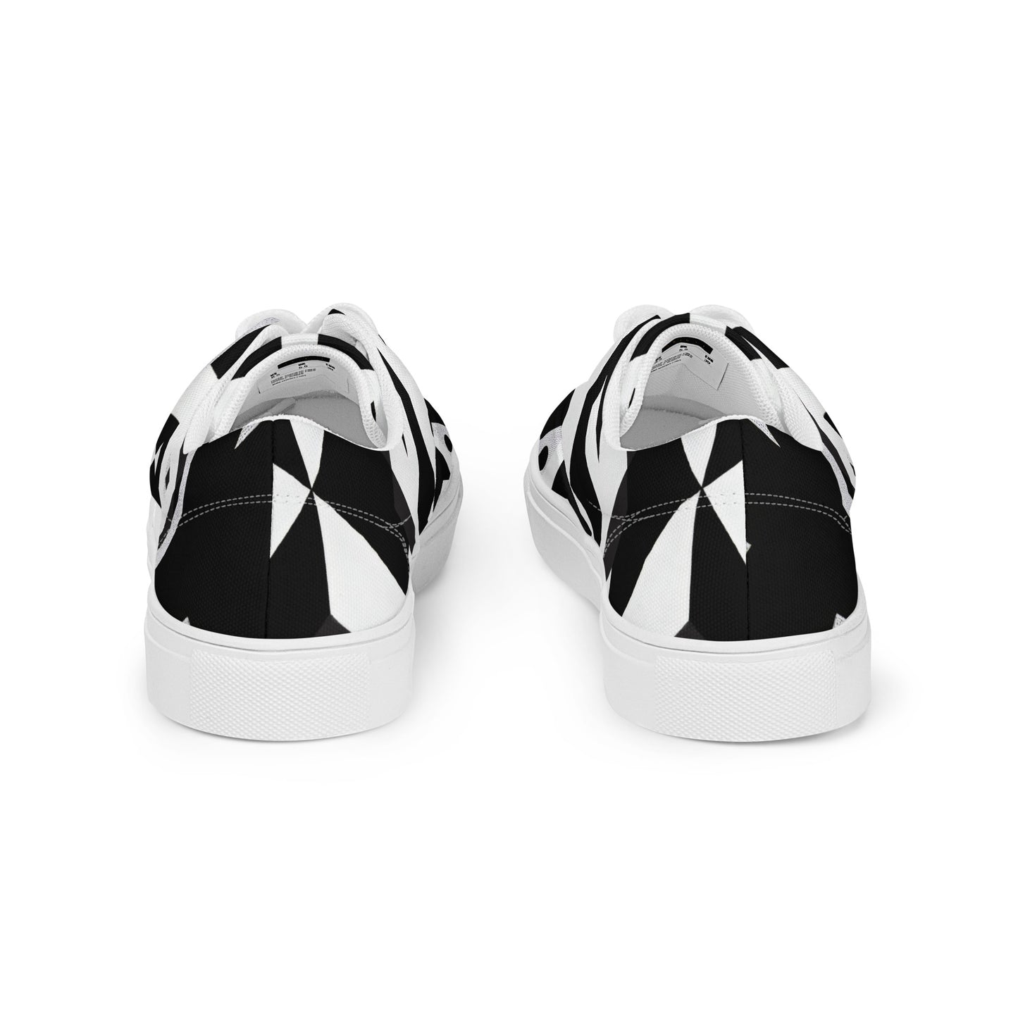 Black and White Zings Men’s lace-up canvas shoes