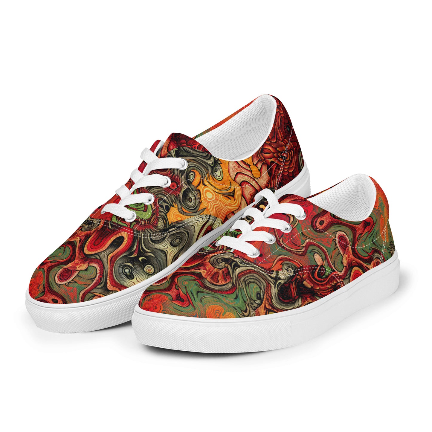 Red Dragon Men’s lace-up canvas shoes