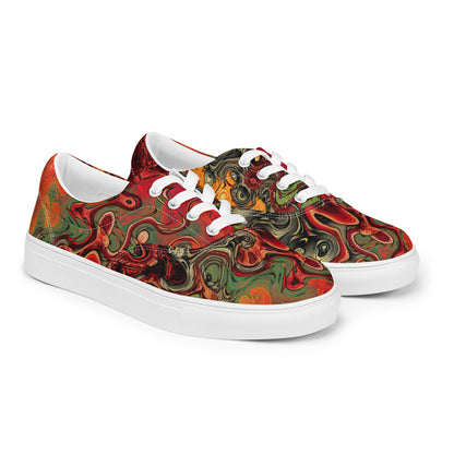 Red Dragon Men’s lace-up canvas shoes