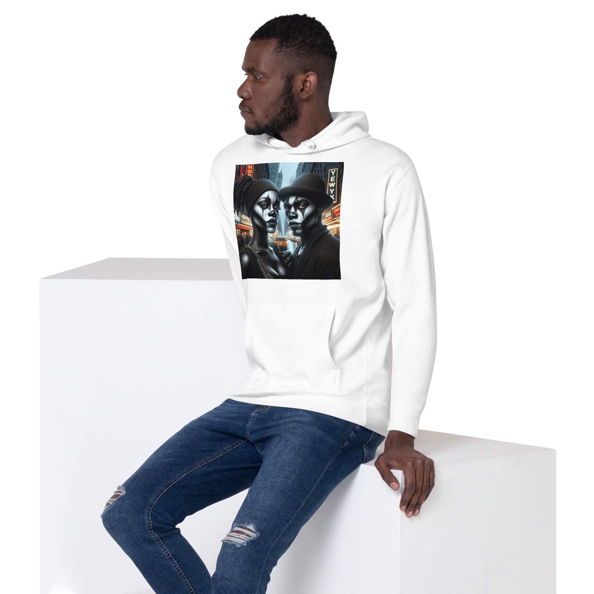 Mimes in the City Unisex Hoodie