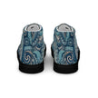 Blue Paisley Women’s high top canvas shoes