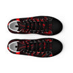 Red and Black Women’s high top canvas shoes