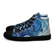 Blue Wave Women’s high top canvas shoes