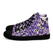 Lavender Wave Women’s high top canvas shoes