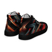 Abstract Multi Color Pattern Women’s high top canvas shoes