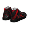 Red and Black Women’s high top canvas shoes