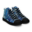 Blue Wave Women’s high top canvas shoes