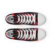 Red and Black Women’s high top canvas shoes