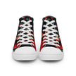 Abstract Multi Color Pattern Women’s high top canvas shoes