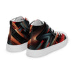 Abstract Multi Color Pattern Women’s high top canvas shoes