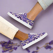 Lavender Wave Women’s lace-up canvas shoes