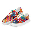 Paint Splatter Women’s lace-up canvas shoes