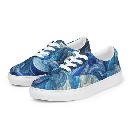 Blue Wave Women’s lace-up canvas shoes