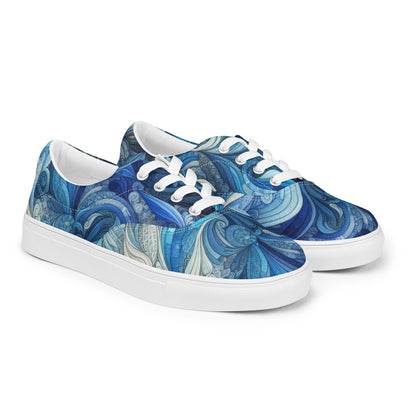 Blue Wave Women’s lace-up canvas shoes